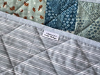 Navy Forest Baby Quilt