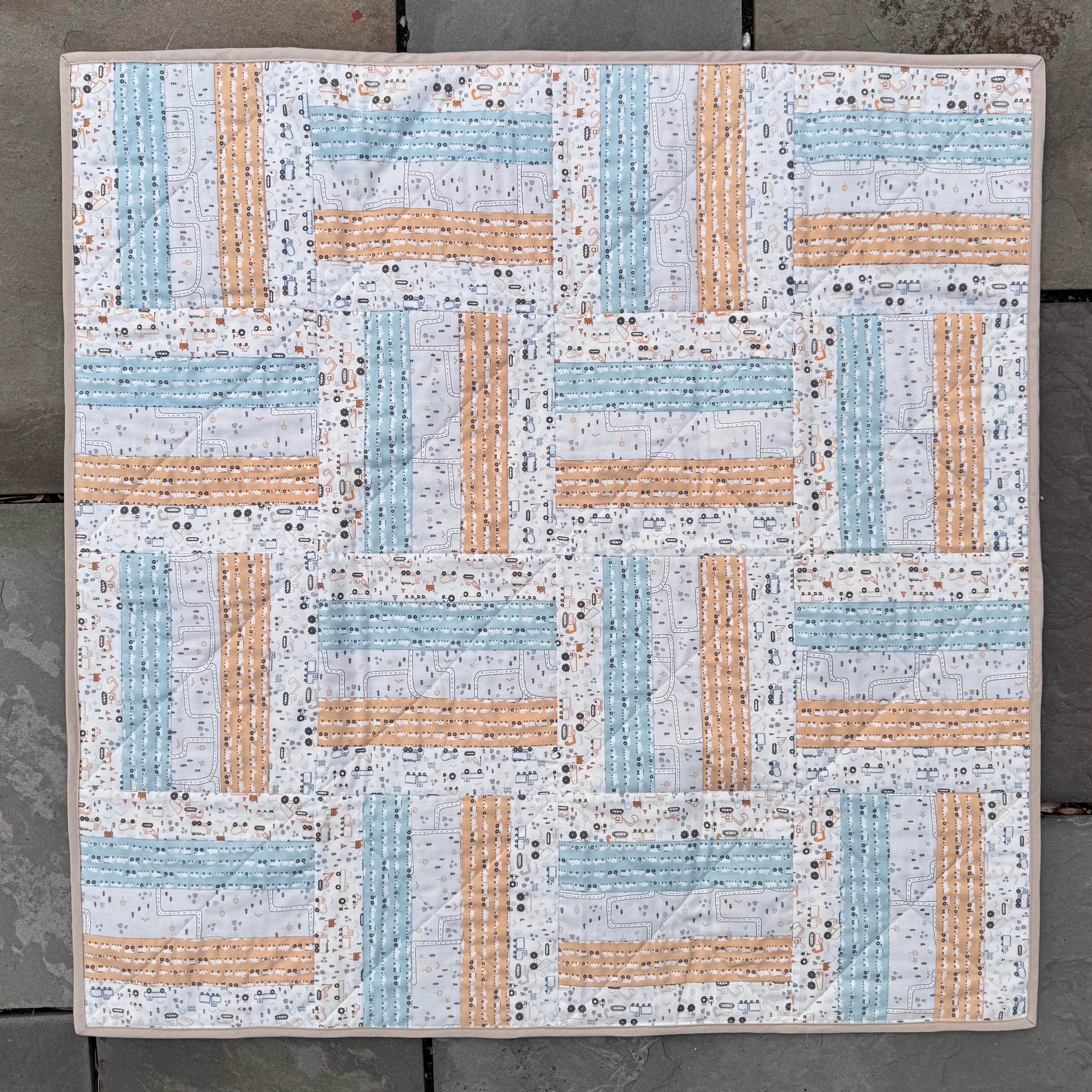 "Truck Driver Dreams" Baby Quilt