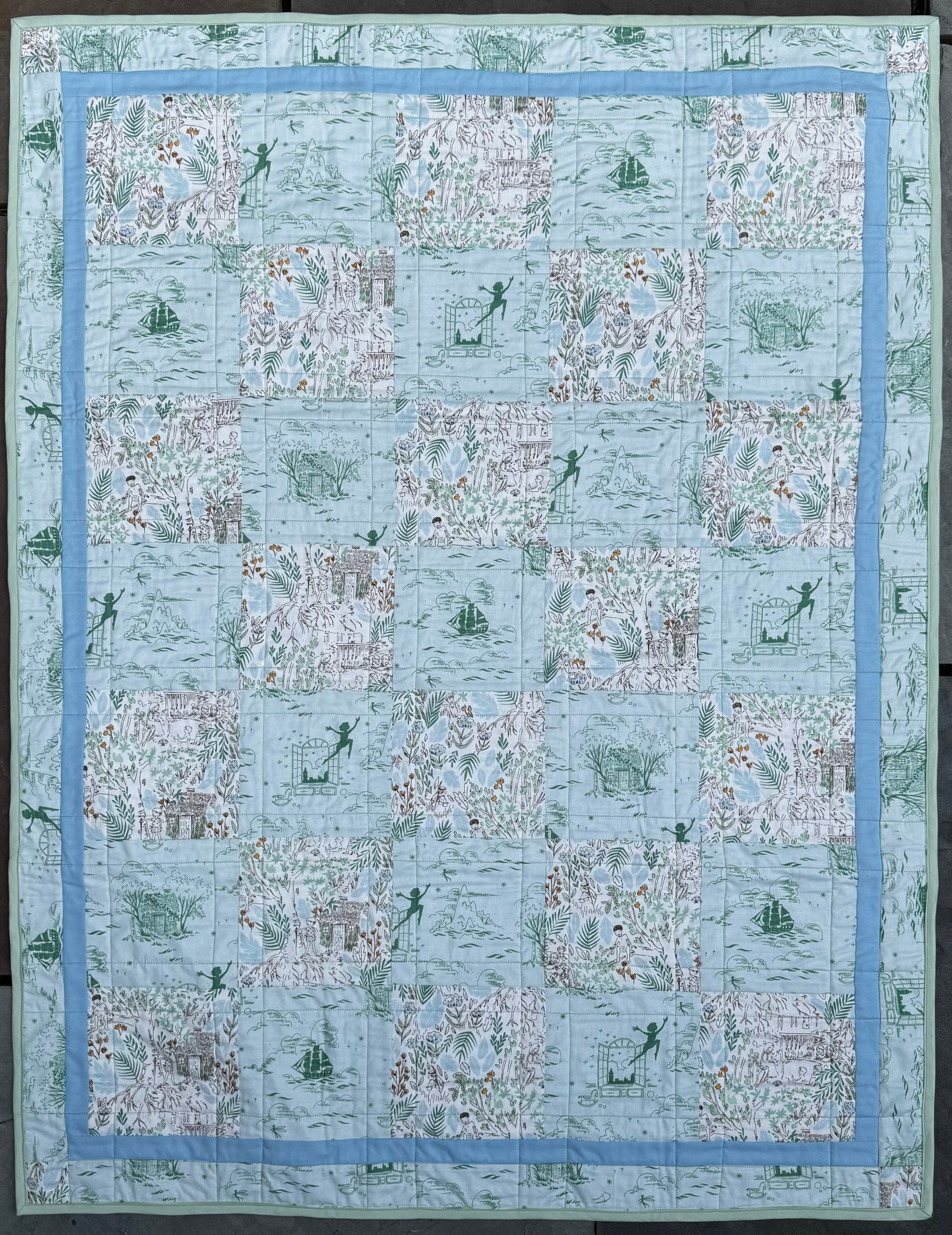 Peter Pan “Adventurine” Crib Quilt