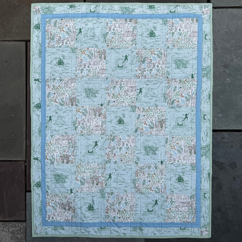 Peter Pan “Adventurine” Crib Quilt