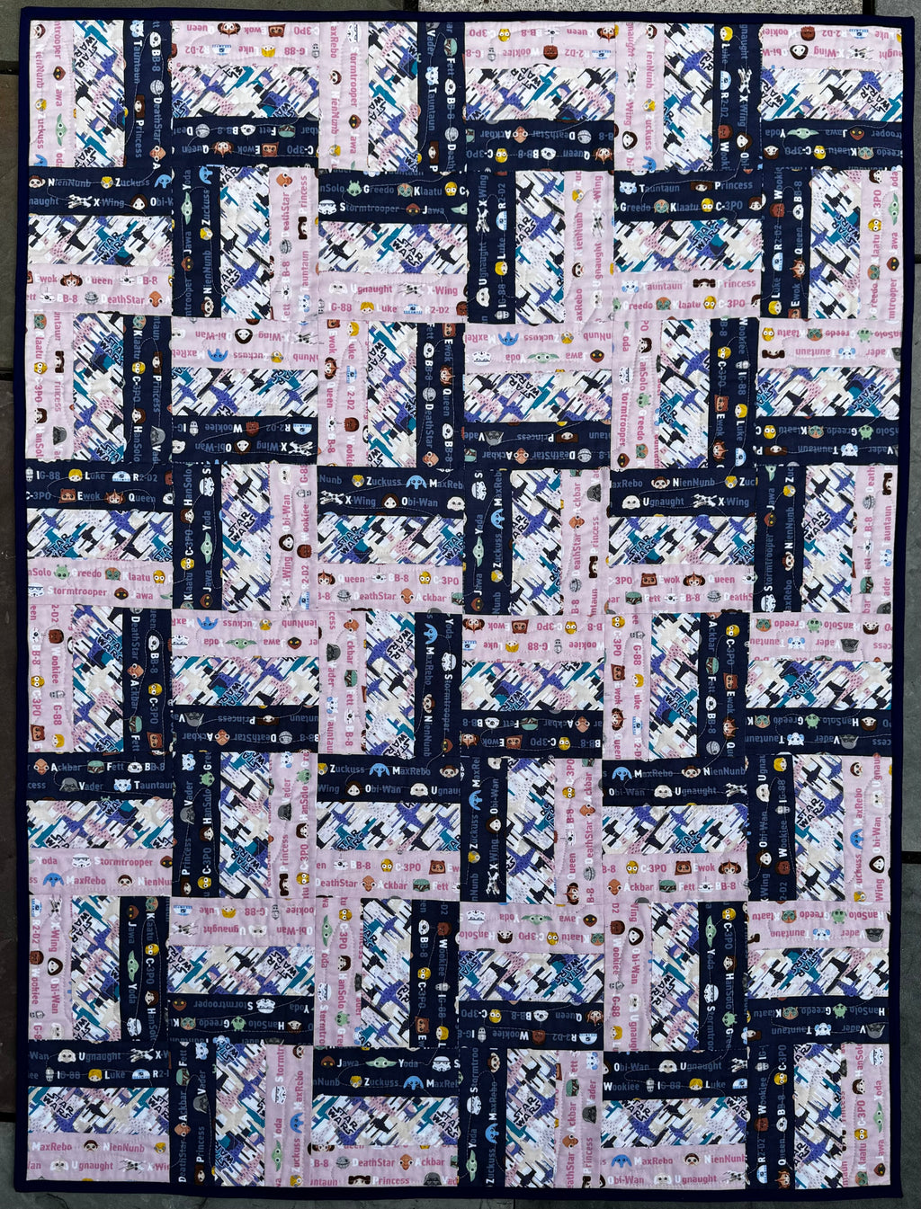 Star Wars Alphabet Crib Quilt