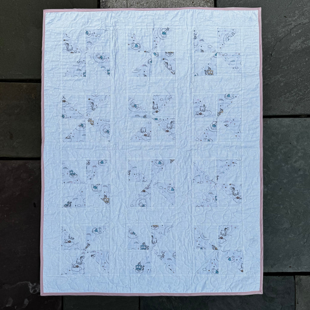Winnie the Pooh “Sleepy-time Pinwheel” Baby Quilt