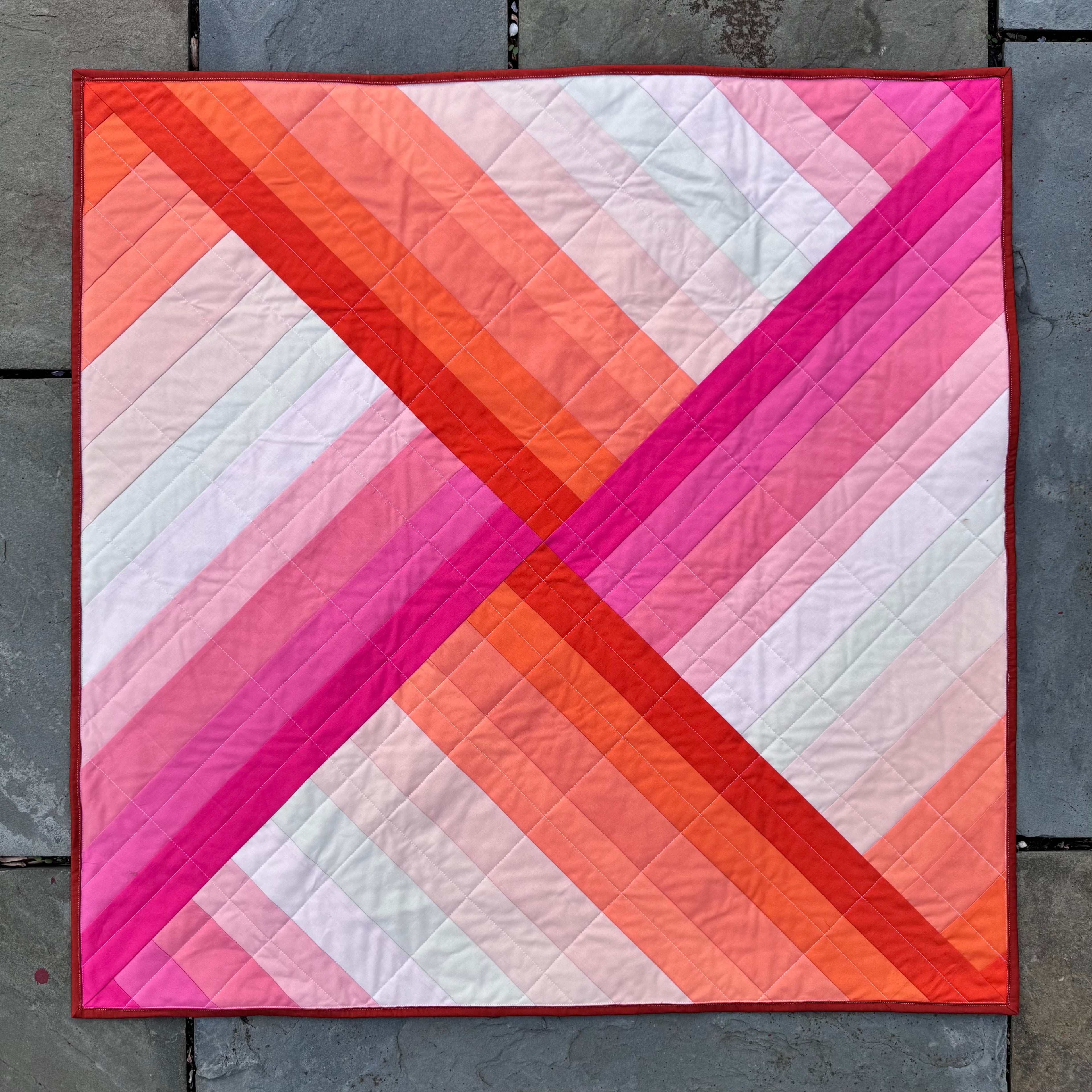 "Sunset Sorbet" Mini Quilt