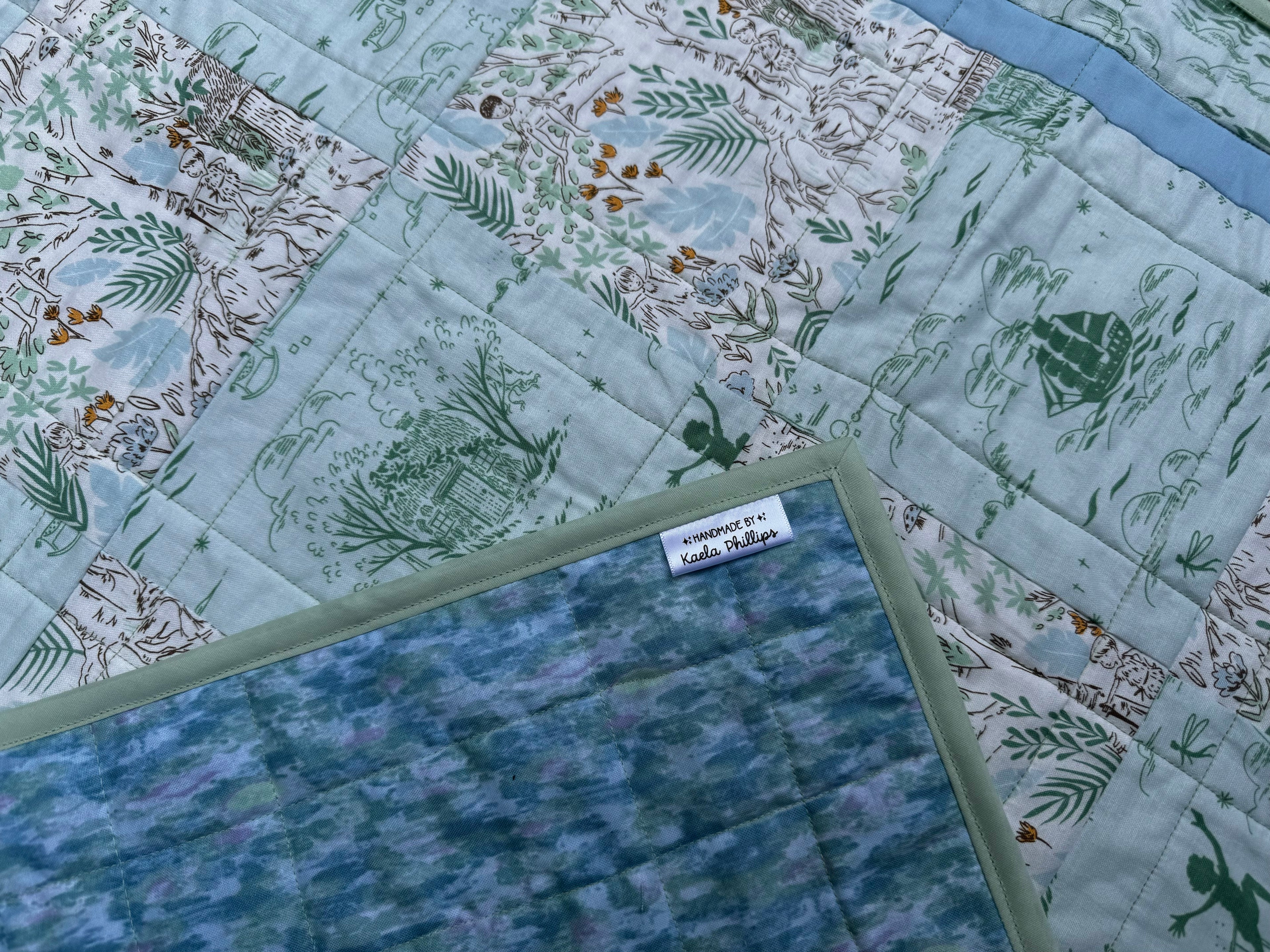 Peter Pan “Adventurine” Crib Quilt