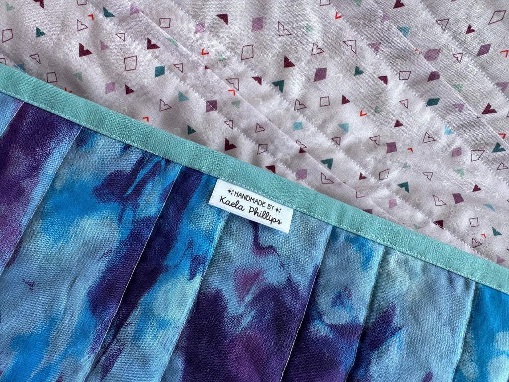 Purple Geometric Confetti Throw Quilt