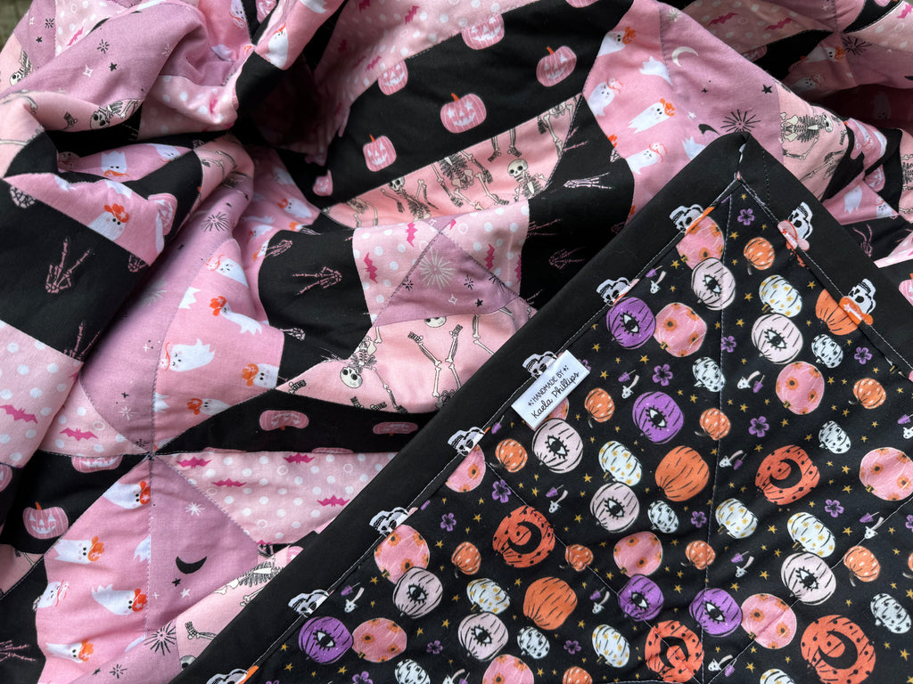Rockin’ Halloween Hoedown Throw Quilt