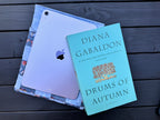 Blue Flutter Folk Quilted Patchwork XL Book or Tech Sleeve
