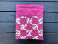 Pink Flutter Folk Quilted Patchwork XL Book or Tech Sleeve