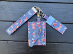 Blue Flutter Folk Wristlet Wallet Set