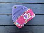 Pink Flutter Folk Soft Shell Quilted Patchwork Glasses Case