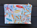 "Salty Breeze" 6x9 Patchwork Zipper Pouch